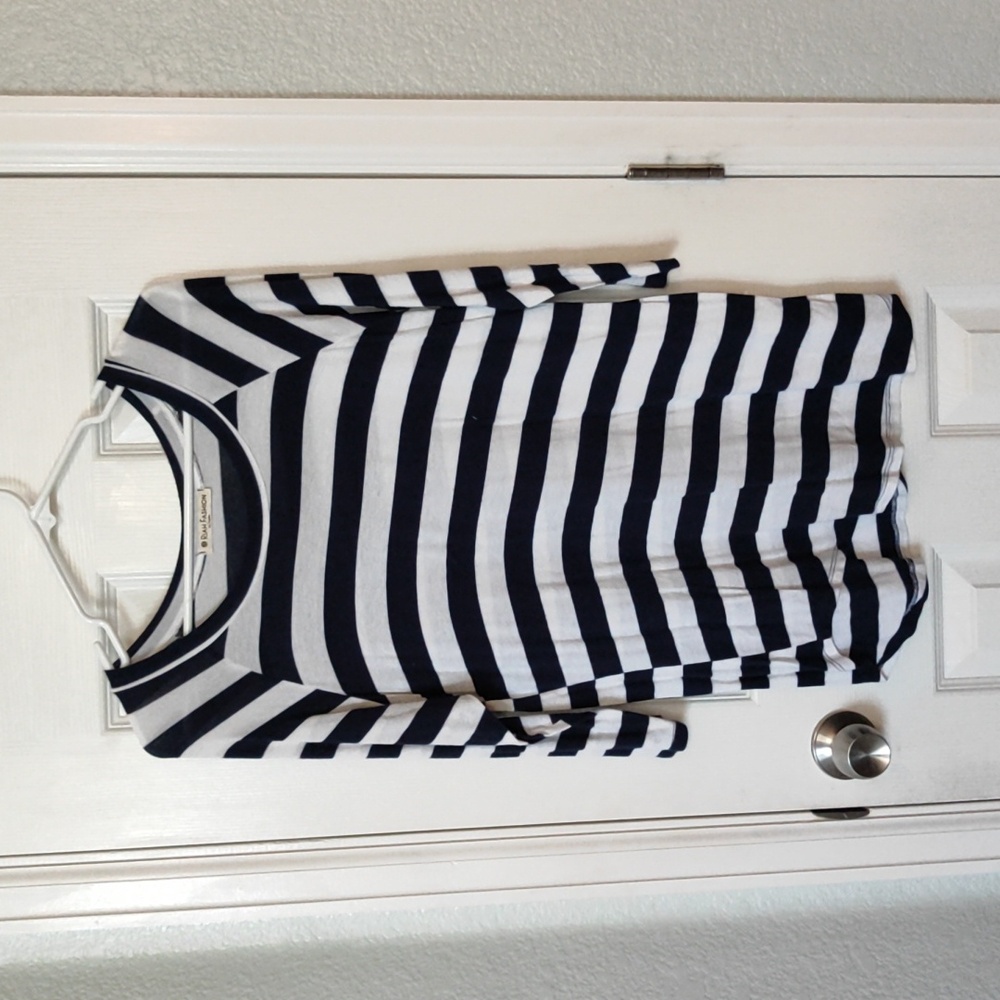 Striped 3/4 Length Tee
